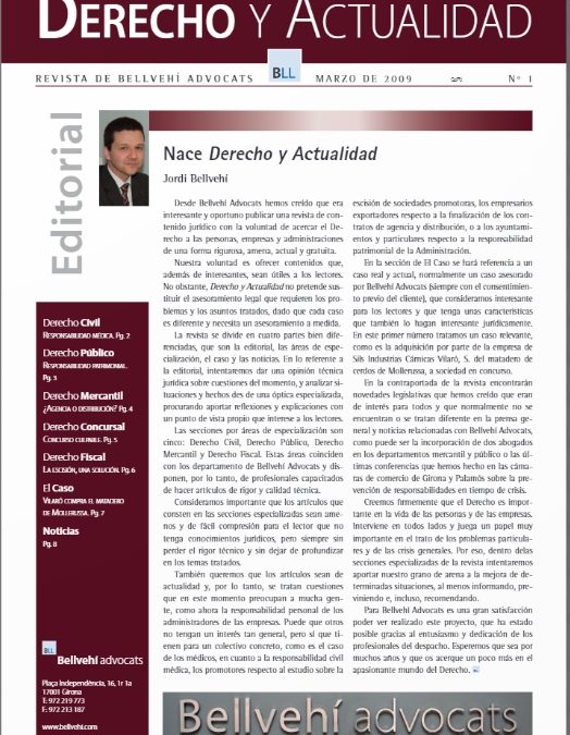 Revista Derecho y actualidad 2009 Núm 1